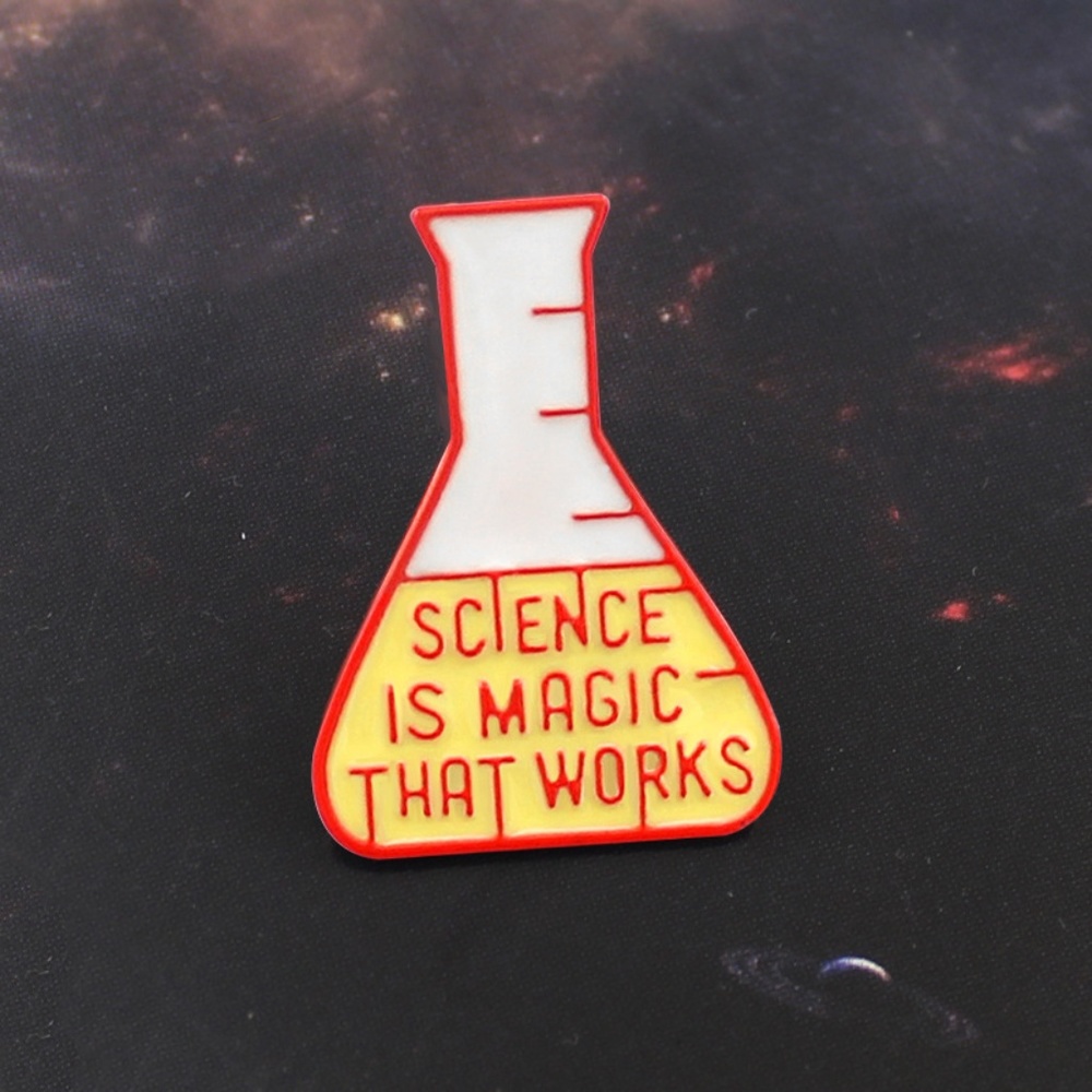 NEW Science is Magic that Works Enamel Pin Brooch - Picture 3 of 7